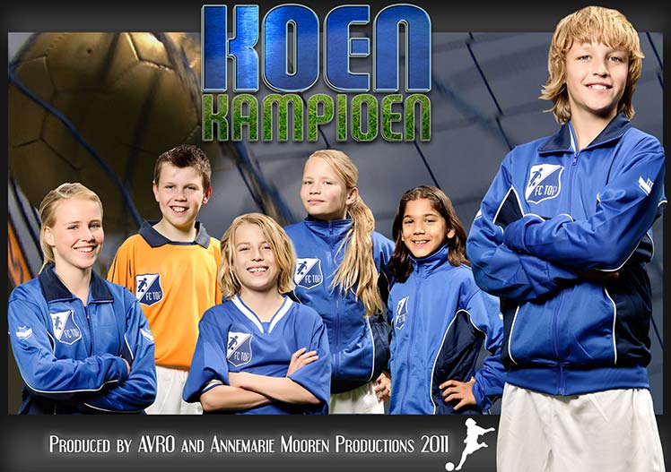 Koen Kampioen, charlie champion, soccer series, kids series, voetbal, annemarie mooren, annemarie mooren productions